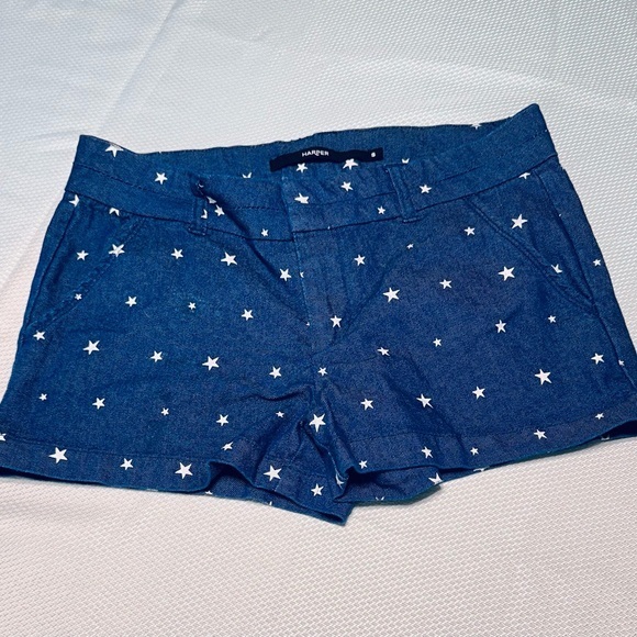Harper Pants - Harper Blue Jean Shorts with Tailored Fit